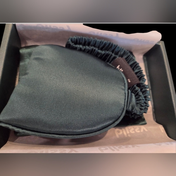 Blissy Silk Sleep Masks 100% Pure Muleberry Silk EMERALD BNWB - Picture 8 of 10